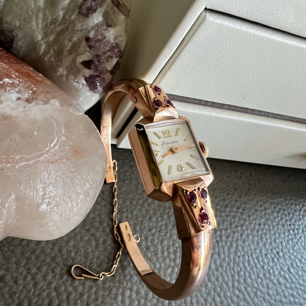 Vintage Rose Gold Women's Bangle Watch - Unbranded